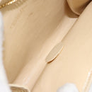 Christian Dior Trotter Canvas Chain Shoulder Bag Beige Gold Auth 153098-11