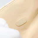 Christian Dior Trotter Canvas Chain Shoulder Bag Beige Gold Auth 153098-12