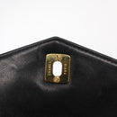 CHANEL COCO Mark Matelasse Waist bag Leather Black Gold CC Auth 153101-19
