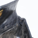 CHANEL COCO Mark Matelasse Waist bag Leather Black Gold CC Auth 153101-22