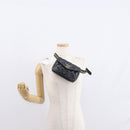 CHANEL COCO Mark Matelasse Waist bag Leather Black Gold CC Auth 153101-26