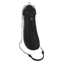 Maison Margiela Chain Tabi Style Shoulder Bag Leather Black Silver Auth 153102M-1
