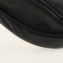 Maison Margiela Chain Tabi Style Shoulder Bag Leather Black Silver Auth 153102M-16