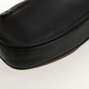 Maison Margiela Chain Tabi Style Shoulder Bag Leather Black Silver Auth 153102M-17