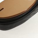 Maison Margiela Chain Tabi Style Shoulder Bag Leather Black Silver Auth 153102M-19