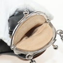 Maison Margiela Chain Tabi Style Shoulder Bag Leather Black Silver Auth 153102M-10