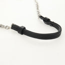 Maison Margiela Chain Tabi Style Shoulder Bag Leather Black Silver Auth 153102M-8