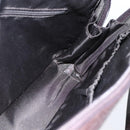 Christian Dior Hand Bag Leather Brown Gold Auth 153104-19