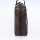 Christian Dior Hand Bag Leather Brown Gold Auth 153104-3