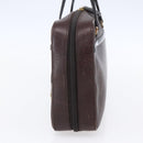 Christian Dior Hand Bag Leather Brown Gold Auth 153104-4