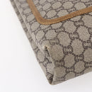 GUCCI GG Plus Supreme Web Sherry Line Tote Bag PVC Beige Red Auth 153107-14