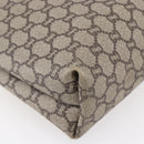 GUCCI GG Plus Supreme Web Sherry Line Tote Bag PVC Beige Red Auth 153107-16