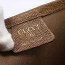 GUCCI GG Plus Supreme Web Sherry Line Tote Bag PVC Beige Red Auth 153107-10