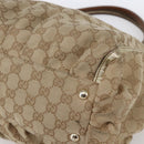 GUCCI GG Canvas Abbey Tote Bag Beige Gold 190248 Auth 153108-10