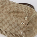 GUCCI GG Canvas Abbey Tote Bag Beige Gold 190248 Auth 153108-12