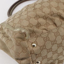 GUCCI GG Canvas Abbey Tote Bag Beige Gold 190248 Auth 153108-13