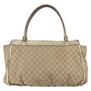 GUCCI GG Canvas Abbey Tote Bag Beige Gold 190248 Auth 153108-3