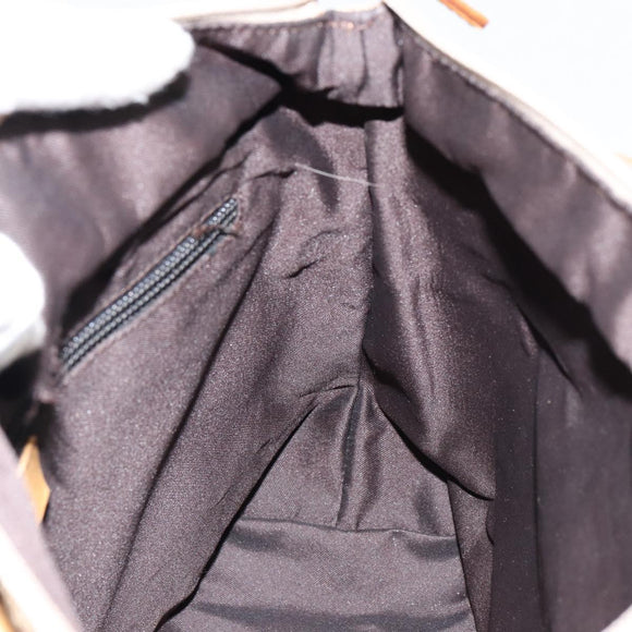 GUCCI GG Canvas Sherry Line Tote Bag Beige Silver 019 0402 3754 Auth 153109