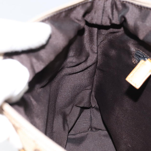 GUCCI GG Canvas Sherry Line Tote Bag Beige Silver 019 0402 3754 Auth 153109