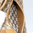 GUCCI GG Canvas Sherry Line Tote Bag Beige Silver 019 0402 3754 Auth 153109-24