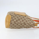 GUCCI GG Canvas Sherry Line Tote Bag Beige Silver 019 0402 3754 Auth 153109-3
