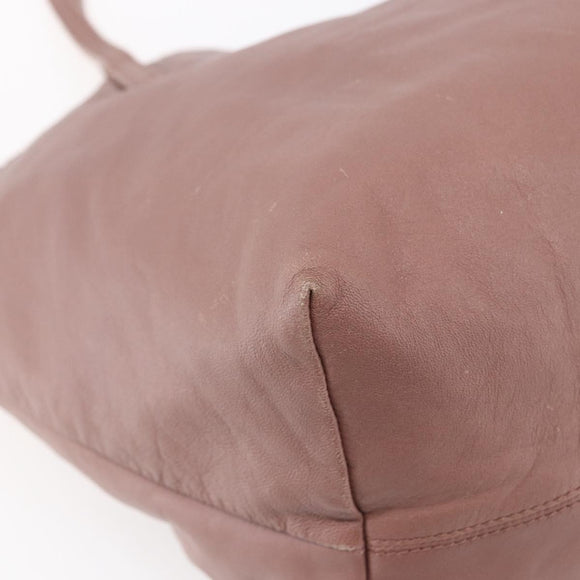 LOEWE Anagram Tote Bag Leather Pink Gold Auth 153113