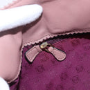 LOEWE Anagram Tote Bag Leather Pink Gold Auth 153113-17