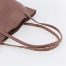 LOEWE Anagram Tote Bag Leather Pink Gold Auth 153113-7