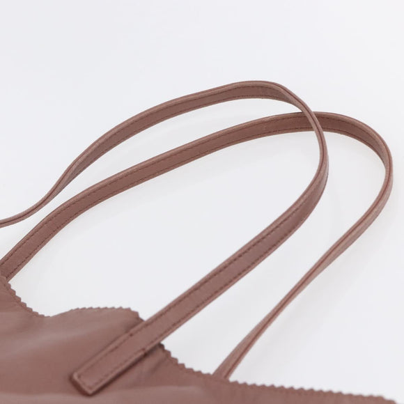 LOEWE Anagram Tote Bag Leather Pink Gold Auth 153113