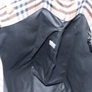 BURBERRY Nova Check Tote Bag Nylon Beige Silver Auth 153114-17