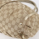 GUCCI GG Canvas Abbey Tote Bag Beige Gold 189831 Auth 153115-10