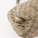 GUCCI GG Canvas Abbey Tote Bag Beige Gold 189831 Auth 153115-13