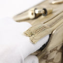 GUCCI GG Canvas Abbey Tote Bag Beige Gold 189831 Auth 153115-14
