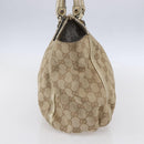 GUCCI GG Canvas Abbey Tote Bag Beige Gold 189831 Auth 153115-4