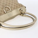 GUCCI GG Canvas Abbey Tote Bag Beige Gold 189831 Auth 153115-7