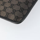 GUCCI GG Canvas Shoulder Bag Brown Silver 019 0348 Auth 153116-11