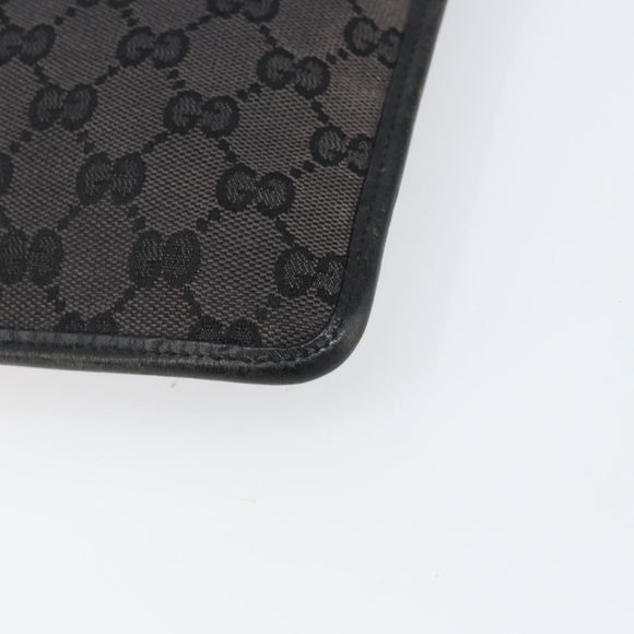 GUCCI GG Canvas Shoulder Bag Brown Silver 019 0348 Auth 153116