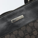 GUCCI GG Canvas Shoulder Bag Brown Silver 019 0348 Auth 153116-14