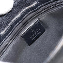 GUCCI GG Canvas Shoulder Bag Brown Silver 019 0348 Auth 153116-15