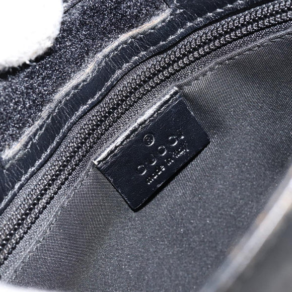 GUCCI GG Canvas Shoulder Bag Brown Silver 019 0348 Auth 153116