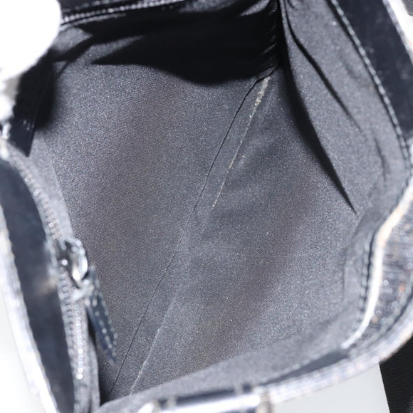 GUCCI GG Canvas Shoulder Bag Brown Silver 019 0348 Auth 153116