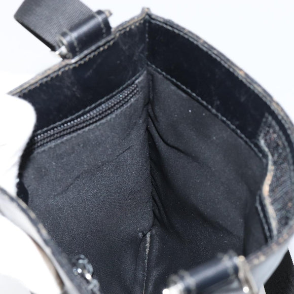 GUCCI GG Canvas Shoulder Bag Brown Silver 019 0348 Auth 153116