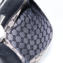 GUCCI GG Canvas Shoulder Bag Brown Silver 019 0348 Auth 153116-21