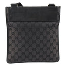 GUCCI GG Canvas Shoulder Bag Brown Silver 019 0348 Auth 153116-3