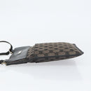 GUCCI GG Canvas Shoulder Bag Brown Silver 019 0348 Auth 153116-5