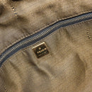 FENDI Zucca Canvas Vanity Hand Bag Black Brown Auth 153117-18