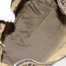 FENDI Zucca Canvas Vanity Hand Bag Black Brown Auth 153117-19