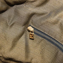 FENDI Zucca Canvas Vanity Hand Bag Black Brown Auth 153117-23
