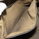 FENDI Zucca Canvas Vanity Hand Bag Black Brown Auth 153117-23