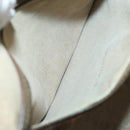 FENDI Zucca Canvas Shoulder Bag Nylon Beige Auth 153118-20